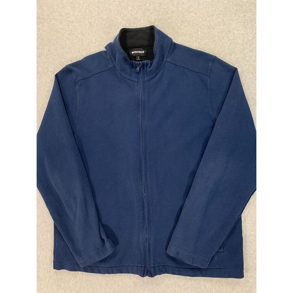 Bonobos Slim Fit Cotton Blend Full Zip Jacket (Men's‎ XL) Blue